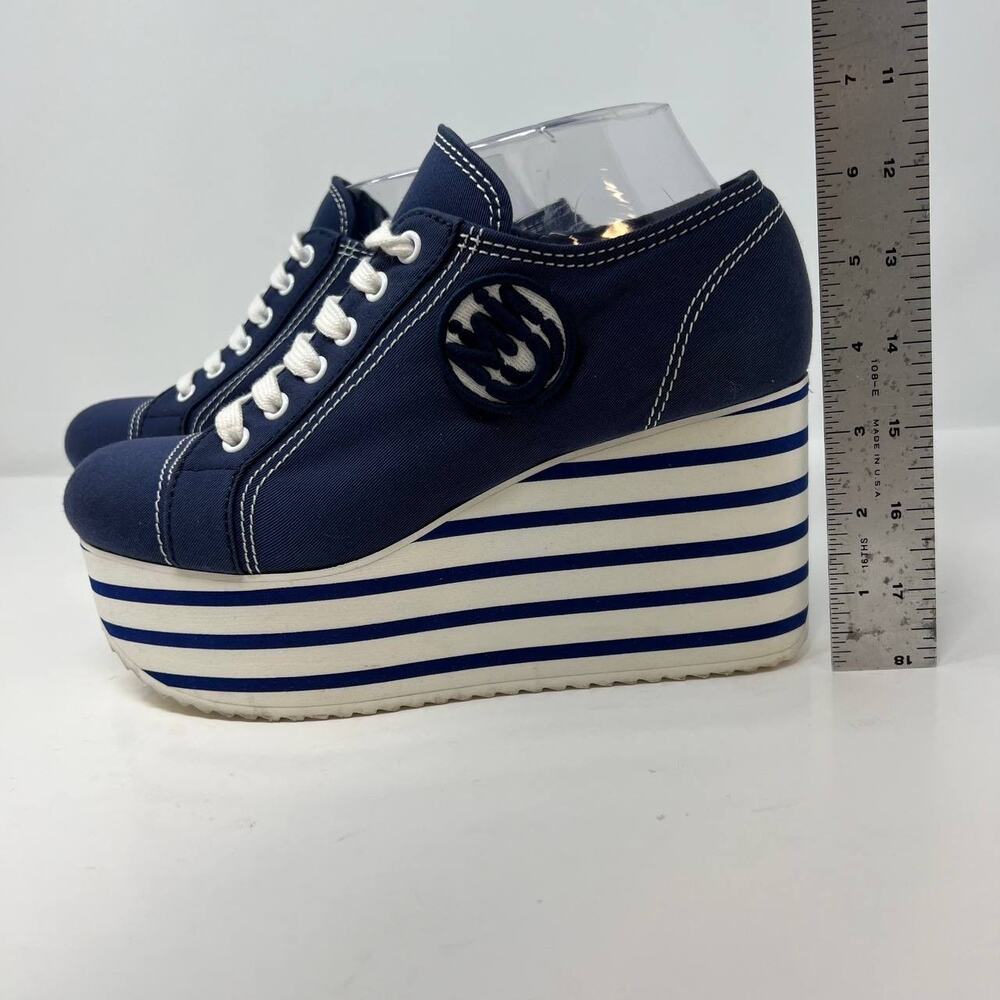 Miu Miu Shoes Women's Size 38.5 Platform Sneakers Authentic Designer Luxury Bold - Picture 6 of 16